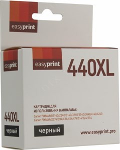  EasyPrint IC-PG440XL Black  Canon PIXMA MG2140/2240/3140/3240/35403640/4140/4240, MX374/394/434/454