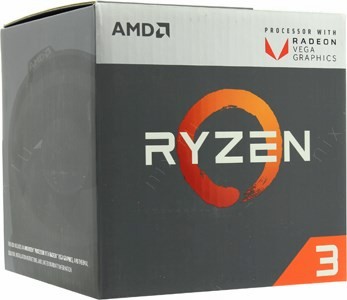 CPU AMD Ryzen 3 2200G BOX (YD2200C5) 3.5 GHz/4core/SVGA RADEON Vega 8/2+4Mb/65W Socket AM4
