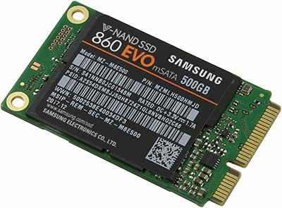 SSD 500 Gb mSATA 6Gb/s Samsung 860 EVO MZ-M6E500BW (RTL) V-NAND 3bit-MLC