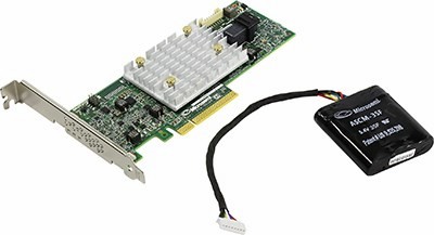 Microsemi SmartRAID 3151-4i Single 2294900-R PCI-Ex8, 4-port-int SAS/SATA 12Gb/s RAID 0/1/10/5/6/50/60, Cache 1Gb
