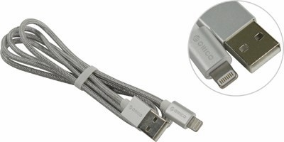 Orico IDC-10-SV  USB AM--Lightning 1, Silver