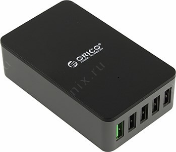 Orico QSE-5U-(EU)-BK   USB (. AC100-240V, .DC5V/9V/12V, USB 2.4A)