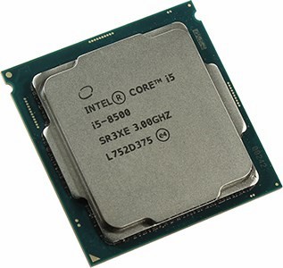 CPU Intel Core i5-8500 3.0 GHz/6core/SVGA UHD Graphics 630/1.5+9Mb/65W/8 GT/s LGA1151