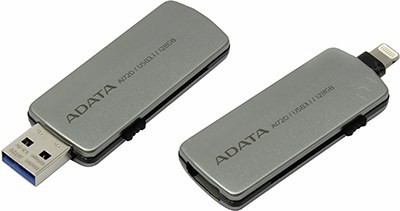 ADATA AI720 AAI720-128G-CGY USB3.1/Lightning Flash Drive 128Gb