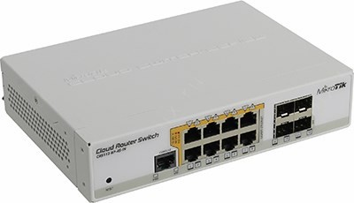 MikroTik CRS112-8P-4S-IN Cloud Router Switch (8UTP/WAN 1000Mbps + 4SFP)