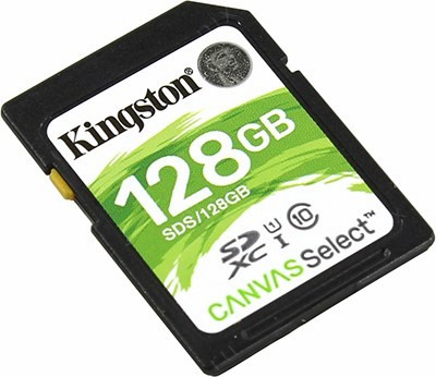 Kingston SDS/128GB SDXC Memory Card 128Gb UHS U1
