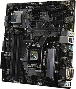 ASUS PRIME H370M-PLUS (RTL) LGA1151 H370 2*PCI-E Dsub+DVI+HDMI GbLAN SATA MicroATX 4*DDR4