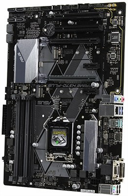 ASUS PRIME H370-PLUS (RTL) LGA1151 H370 2*PCI-E Dsub+DVI+HDMI GbLAN SATA ATX 4*DDR4