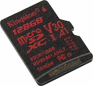 Kingston SDCR/128GBSP microSDXC Memory Card 128Gb A1 V30 UHS-I U3