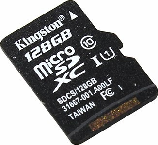 Kingston SDCS/128GBSP microSDXC Memory Card 128Gb UHS-I U1