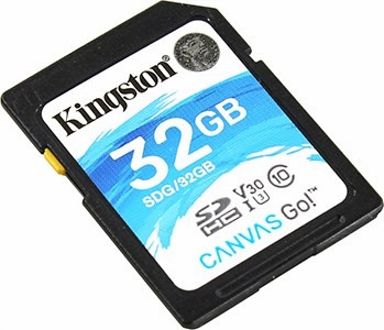 Kingston SDG/32GB SDHC Memory Card 32Gb V30 UHS-I U3
