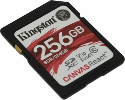 Kingston SDR/256GB SDXC Memory Card 256Gb A1 V30 UHS-I U3