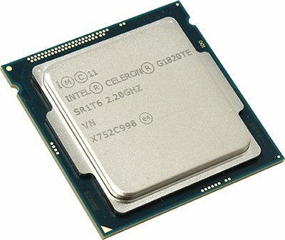 CPU Intel Celeron G1820TE  2.2 GHz/2core/SVGA HD Graphics/0.5+2Mb/35W/5 GT/s LGA1150