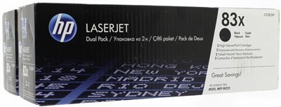  HP CF283XF (83X) Black Dual Pack  LaserJet Pro M201, MFP M225