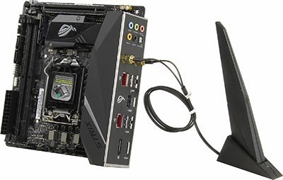 ASUS ROG STRIX H370-I GAMING (RTL) LGA1151 H370 PCI-E HDMI+DP 2*GbLAN+WiFi+BT SATA Mini-ITX 2*DDR4