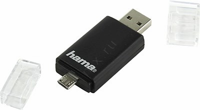 Hama 123950 USB2.0 SD/microSD OTG Card Reader/Writer