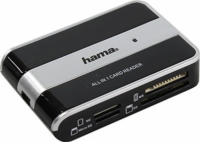 Hama 49016 USB2.0 CF/xD/MMC/SDXC/microSDXC/MS(/PRO/Duo/M2) Card Reader/Writer