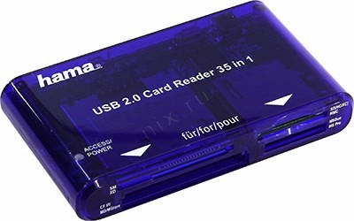 Hama 55348 USB2.0 CF/xD/MMC/SDXC/microSDXC/MS(/PRO/Duo) Card Reader/Writer