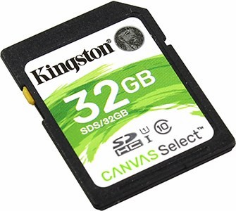 Kingston SDS/32GB SDHC Memory Card 32Gb UHS-I U1