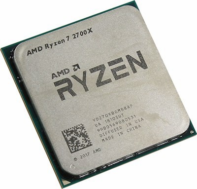 CPU AMD Ryzen 7 2700X  (YD270XB) 3.7 GHz/8core/4+16Mb/105W Socket AM4