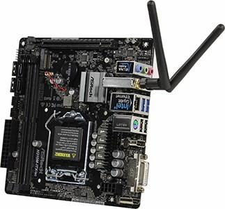 ASRock H310M-ITX/AC (RTL) LGA1151 H310 PCI-E DVI+HDMI+DP GbLAN SATA Mini-ITX 2*DDR4