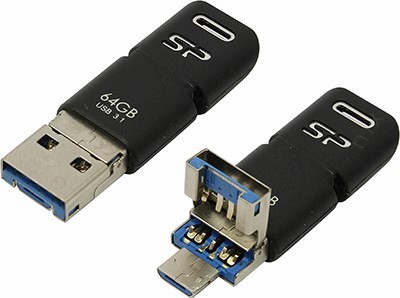 Silicon Power Mobile C50 SP064GBUC3C50V1K USB3.1/USB-C OTG Flash Drive 64Gb (RTL)