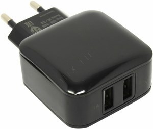 Jet.A UC-S18 Black   USB (. AC100-240V, . DC5V, 2*USB 2.4A,  microUSB)