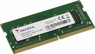 ADATA Premier AD4S240038G17-R DDR4 SODIMM 8Gb PC4-19200 (for NoteBook)