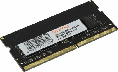 QUMO QUM4S-8G2400P16 DDR4 SODIMM 8Gb PC4-19200 CL16 (for NoteBook)