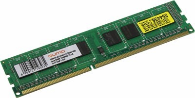 QUMO QUM3U-4G160011L DDR3 DIMM 4Gb PC3-12800 CL11, Low Voltage