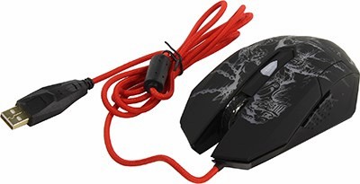 QUMO Gaming Optical Mouse Warrior M06 (RTL) USB 6btn+Roll 21350