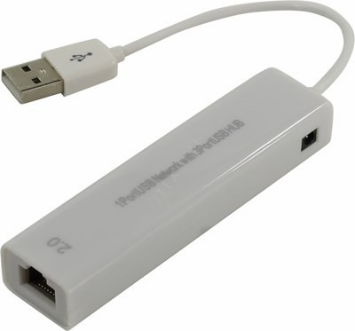  USB 2.0 -- UTP 100Mbps+ 3-port USB2.0 Hub