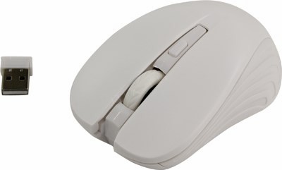 SmartBuy One Wireless Optical Mouse SBM-340AG-W (RTL) USB 4btn+Roll, 