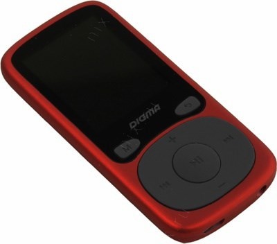 Digma B3-8GB Red (MP3 Player,FM Tuner,8Gb,MicroSD,LCD 1.8