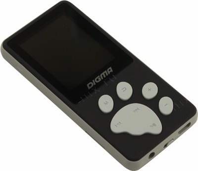 Digma S3-4GB Black-Gray (MP3 Player,FM Tuner,4Gb,MicroSD,LCD 1.8