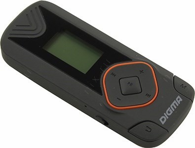 Digma R3-8GB Black (MP3 Player,FM Tuner,8Gb,MicroSD,LCD 0.8