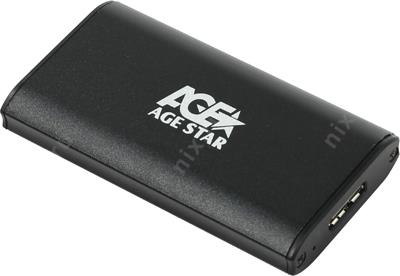 AgeStar 3UBMS1-Black(EXT BOX    mSATA SSD, USB3.0)