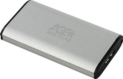 AgeStar 3UBMS1-Silver(EXT BOX    mSATA SSD, USB3.0)