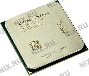 CPU AMD A4-7300  (AD7300O) 3.8 GHz/2core/SVGA Radeon HD 8470D/ 1 Mb/65W/5 GT/s Socket FM2