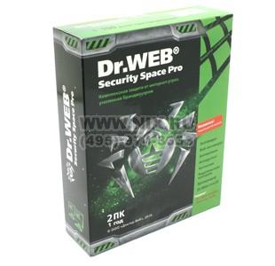  Dr.WEB Security Space (Pro)  2  (BOX) ( .  Internet) 1 