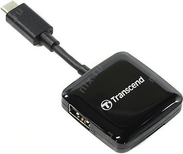 Transcend TS-RDC2K USB-C SDXC/microSDXC Card Reader/Writer+1portUSB