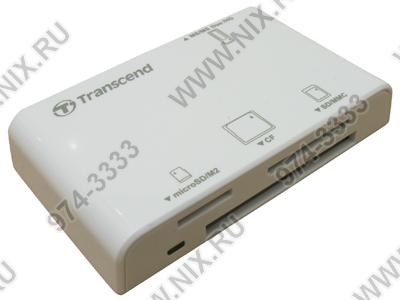 Transcend TS-RDP8W-White USB2.0 CF/MMC/RSMMC/SDHC/microSDHC/MS(/Pro/Duo/M2) Card Reader/Writer