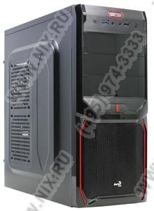 Miditower Aerocool V3X Advance (Devil) Red Edition Black ATX  