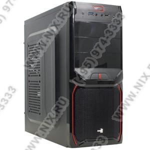 Miditower Aerocool V3X Advance (Devil) Red Edition Black ATX 600W (24+2x4+2x6/8)