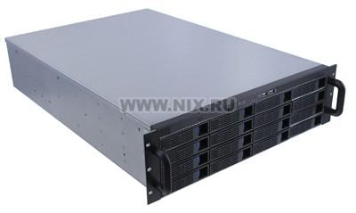 Server Case 3U Procase ES316-SATA3-B-0 Black 16xHotSwap SAS/SATA, E-ATX,  