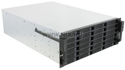Server Case 4U Procase ES424-SATA3-B-0 Black 24xHotSwapSAS/SATA, E-ATX,  