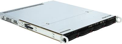 Server Case SuperMicro CSE-813MTQ-R400CB Black4xHotSwapSAS/SATA, ATX 400W HS 1U RM