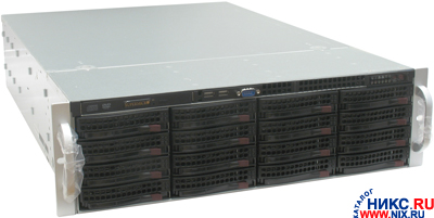 Server Case SuperMicro CSE-836TQ-R800B 16xHotSwap SAS/SATA, DVD, E-ATX 800W HS 3U RM