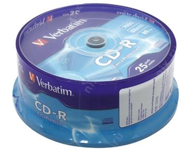 CD-R Verbatim 700Mb 52x sp. .25    43432