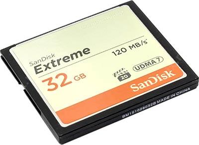 SanDisk Extreme SDCFXSB-032G-G46 CompactFlash Card 32Gb